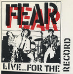 Fear (3) : Live...For The Record (CD, Album)