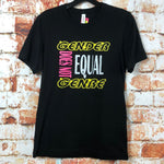 Gender Does Not Equal Genre, used novelty shirt (S)