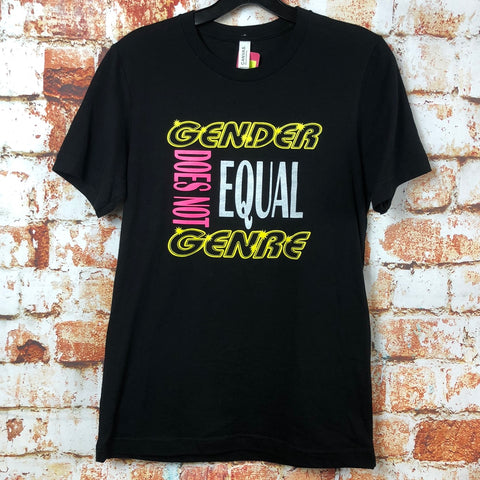 Gender Does Not Equal Genre, used novelty shirt (S)